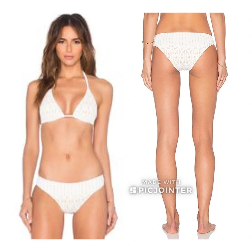 Nightcap Spiral Lace Bikini Honeymoon 1 2 S Ivory White Crochet Lace